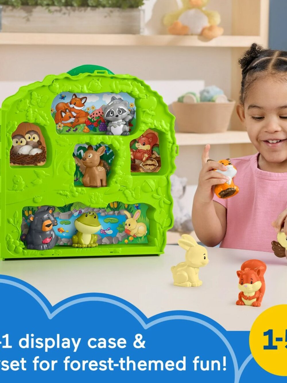 NEW! Fisher-Price Little People Forest Friends Carry Case Playset with 9 Figures - Picture 10 of 14